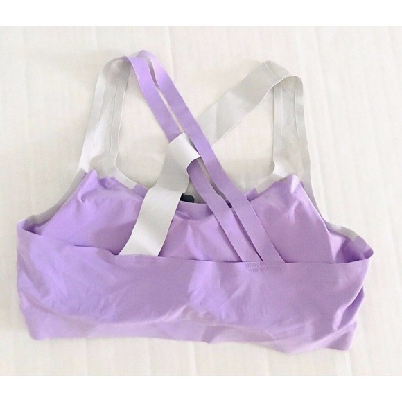 Calie | Youth Girls Bralette Bra Size S Purple Padded Criss Cross Stretch Cutout - Picture 2 of 6